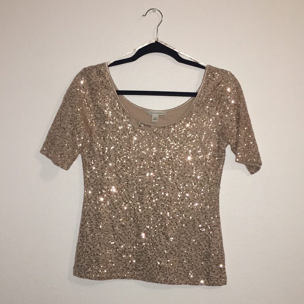 Banana Republic Sequin Dress Shirt